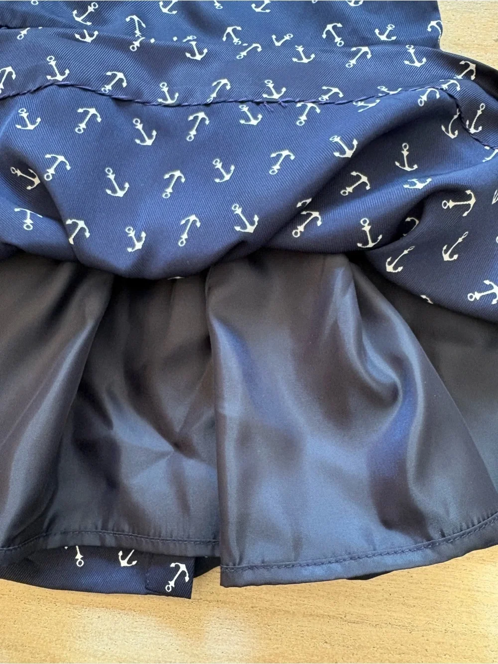 Ralph Lauren Baby Girl Navy Blue Anchor Dress Nautical Sleeveless 9M